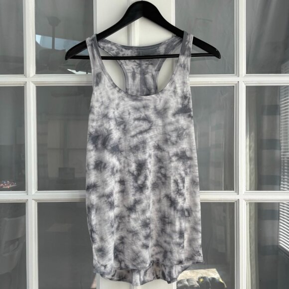Mossimo Cotton Scoop Neck Tie Dye Raceback Asymmetrical Tank Top - Picture 1 of 4